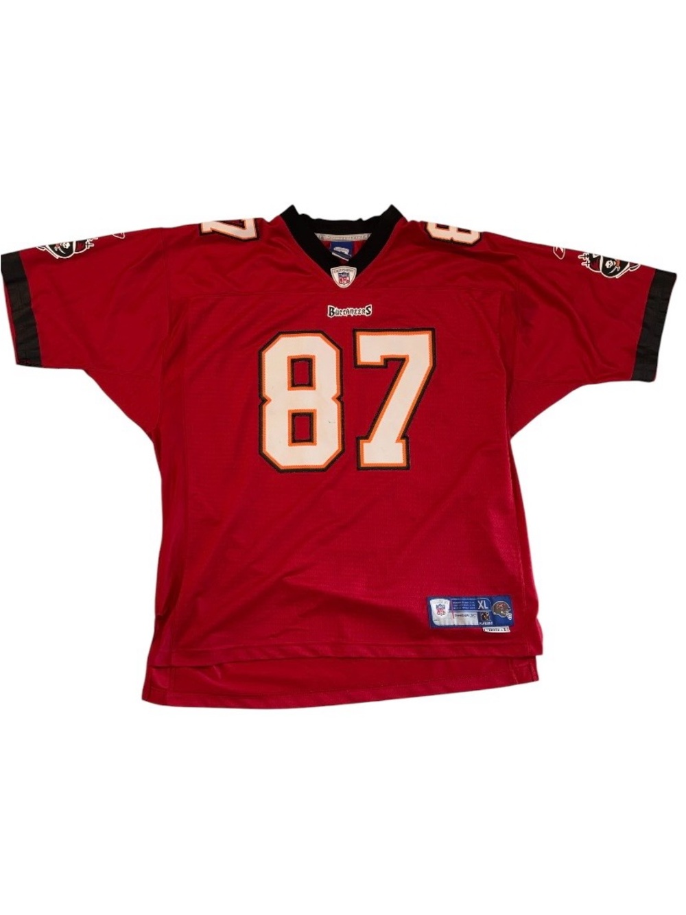 Tampa Bay Buccaneers #87 McCardell Red Football Jersey Men’s XL NFL Reebok